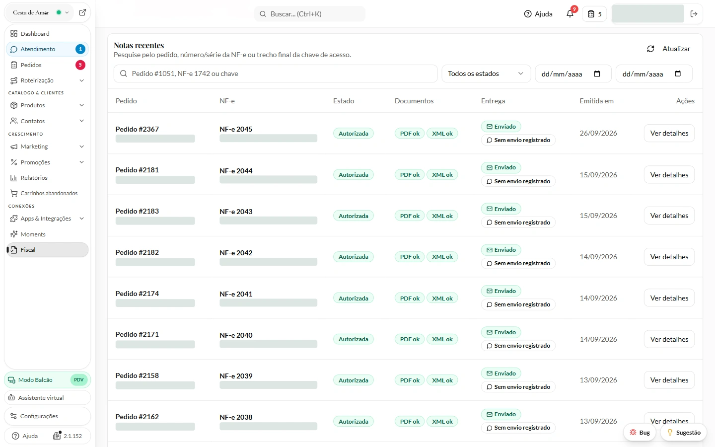 Hub Fiscal na plataforma HubFlower