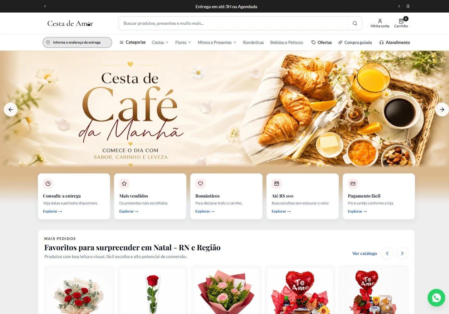 Sua marca. Sua loja online. na plataforma HubFlower